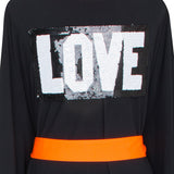Monochrome - Black Kimono Love (Neon Orange)
