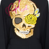 Monochrome - Black Kimono Skull (Black)