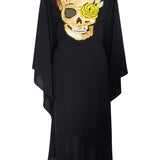 Monochrome - Black Kimono Skull (Black)