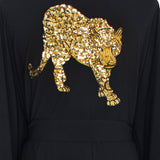Monochrome - Black Kimono Panther (Black)