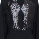Monochrome - Black Kimono Wings (Black)
