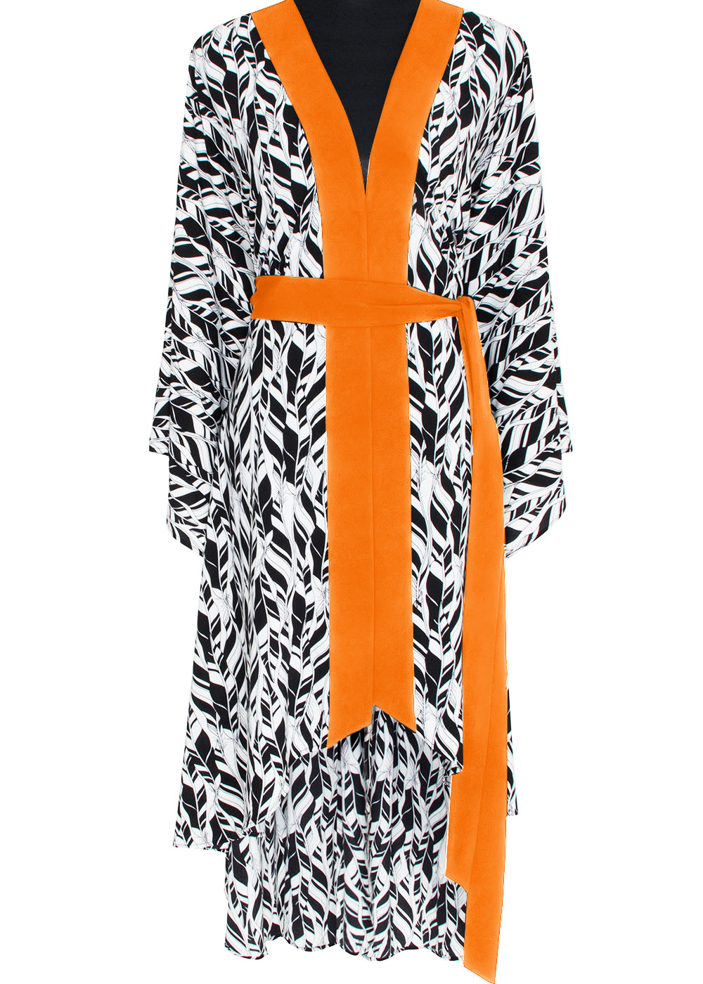 Tulum – Feathers Kimono (Neon Orange)