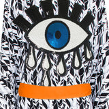 Tulum – Feathers Kimono Evil Eye (Neon Orange)