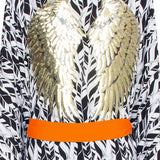 Tulum – Feathers Kimono Wings (Neon Orange)