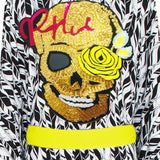 Tulum – Feathers Kimono Skull (Neon Yellow)
