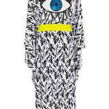 Tulum – Feathers Kimono Evil Eye (Neon Yellow)