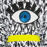 Tulum – Feathers Kimono Evil Eye (Neon Yellow)