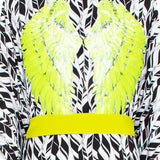 Tulum – Feathers Kimono Wings (Neon Yellow)