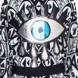 Tulum – Tribal Kimono Evil Eye (Black)