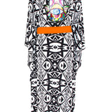 Tulum – Tribal Kimono Hamsa (Neon Orange)
