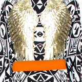 Tulum – Tribal Kimono Wings (Neon Orange)