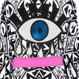 Tulum – Tribal Kimono Evil Eye (Neon Pink)