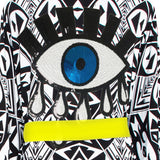 Tulum – Tribal Kimono Evil Eye (Neon Yellow)