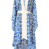 Siciliana - Azzurro Flow Kimono (Off-White)