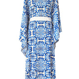 Siciliana - Azzurro Flow Kimono (Off-White)