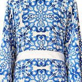Siciliana - Azzurro Flow Kimono (Off-White)