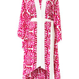 Siciliana - Fuchsia Flow Kimono (Off-White)