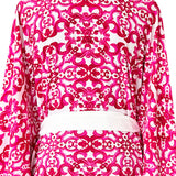 Siciliana - Fuchsia Flow Kimono (Off-White)