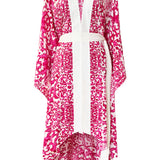 Siciliana - Sicilia Fuchsia Kimono (Off-White)