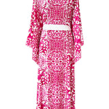 Siciliana - Sicilia Fuchsia Kimono (Off-White)