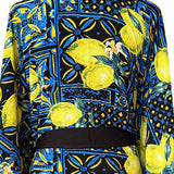 Siciliana - Limone Notte Kimono (Black)