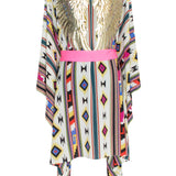Boho - Pink Navajo Kimono Wings (Neon Pink)