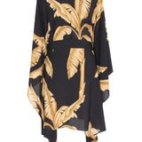 Jungle - Gold Palm Kimono (Black)