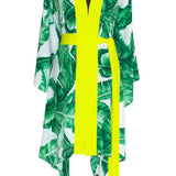 Jungle - Green Palm Kimono Wings (Neon Yellow)