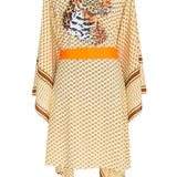 Desert - Sand Kimono Panther (Neon Orange)