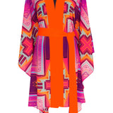 Tribal - Pink Kimono (Neon Orange)