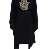 Monochrome - Black Kimono Hamsa (Black)