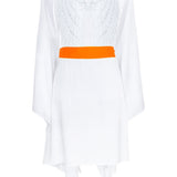 Monochrome - White Kimono Wings (Neon Orange)
