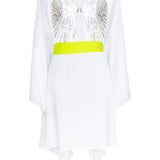 Monochrome - White Kimono Wings (Neon Yellow)