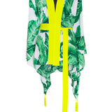 Jungle - Green Palm Kimono Wings (Neon Yellow)