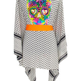 Desert - Tribe Kimono Skull (Neon Orange)