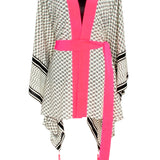 Desert - Tribe Kimono Skull (Neon Coral)