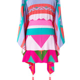 Tribal – Pink Peaks Kimono (Neon Pink) - Short