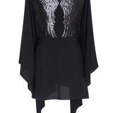 Monochrome - Black Kimono Wings (Black)
