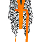 Tulum – Feathers Kimono (Neon Orange)
