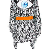 Tulum – Feathers Kimono Evil Eye (Neon Orange)