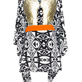 Tulum – Tribal Kimono Wings (Neon Orange)