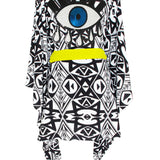 Tulum – Tribal Kimono Evil Eye (Neon Yellow)
