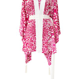 Siciliana - Sicilia Fuchsia Kimono (Off-White)
