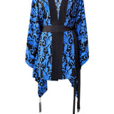 Siciliana - Barocco Azzurro Kimono (Black)
