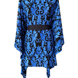 Siciliana - Barocco Azzurro Kimono (Black)