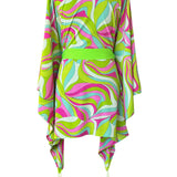 Riviera Vibrante - Lime Mare Kimono (Neon Green)