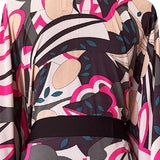 Riviera Vibrante - Rosa Noir Kimono (Black)