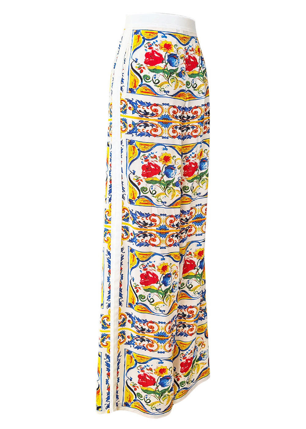 Siciliana – Fiori di Sicilia Pants (Off-White)