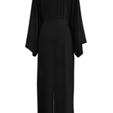 Monochrome - Black Maxi Split Kaftan (Black)