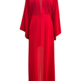 Monochrome - Red Maxi Split Kaftan (Red)